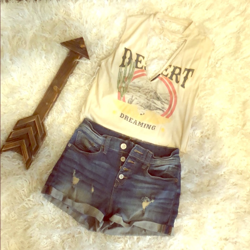 Button up shorts